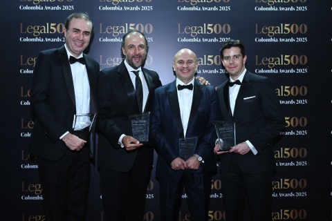 Lucas Fajardo - Socio del equipo de seguros de Brigard Urrutia, Luis Gabriel Morcillo - Socio del equipo de mercado de capitales de Brigard Urrutia, Carlos Fradique-Méndez - Socio director de Brigard Urrutia, Nicolás Arrocha - Asociado de capitales de Brigard Urrutia